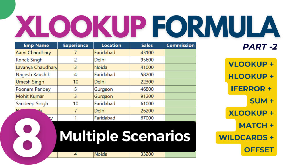 Xlookup can only replace multiple formulas in excel | xlookup vs vlookup